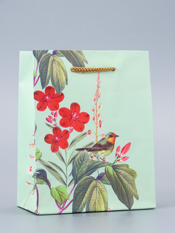 Пакет подарочный ламинированный «Птичка» 11.5×14.5×6.5 см - Фото 1