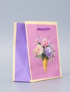 Пакет подарочный ламинированный «Нежный букет» 11.5×14.5×6.5 см - фото 119371607