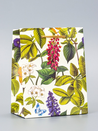 Пакет подарочный ламинированный «Ботанический сад» 11.5×14.5×6.5 см