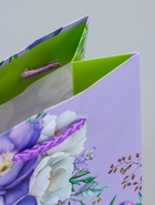 Пакет подарочный ламинированный «Красота и нежность» 11.5×14.5×6.5 см - фото 119371643