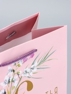 Пакет подарочный ламинированный «Счастья и радости» 18×22.3×10 см - фото 119371673