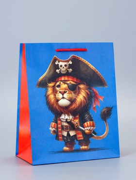 Пакет подарочный ламинированный «Пират» 18×22.3×10 см