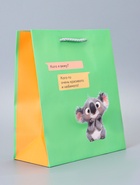 Пакет подарочный ламинированный «Кого я вижу?» 18×22.3×10 см - фото 119371702