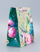 Пакет подарочный ламинированный «Цветы и Радость» 18×22.3×10 см - фото 119371716