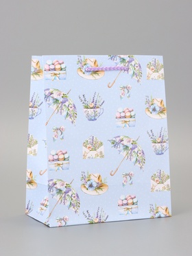 Пакет подарочный ламинированный «Зонтик» 18?22.3?10 см (комплект 2 шт)