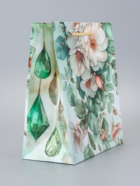 Пакет подарочный ламинированный «Цветочный рай» 18?22.3?10 см (комплект 2 шт)