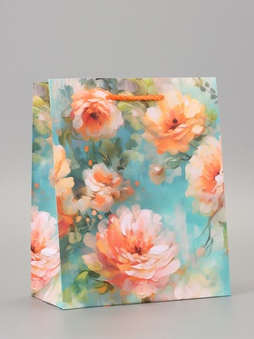 Пакет подарочный ламинированный «Аромат любви» 18?22.3?10 см (комплект 2 шт)