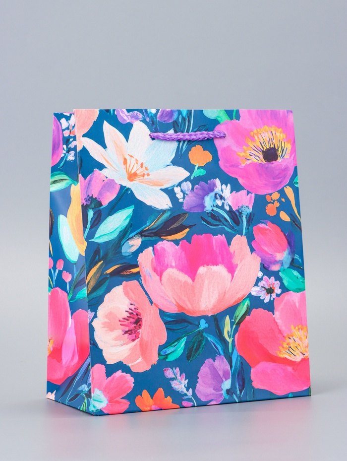 Пакет подарочный ламинированный «Магия цветов» 18×22.3×10 см - Фото 1