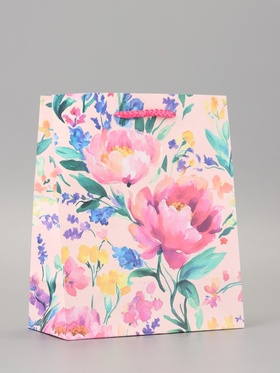 Пакет подарочный ламинированный "Красота-нежность" 18?22.3?10 см (комплект 2 шт)