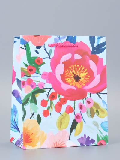 Пакет подарочный ламинированный «Декор» 18×22.3×10 см