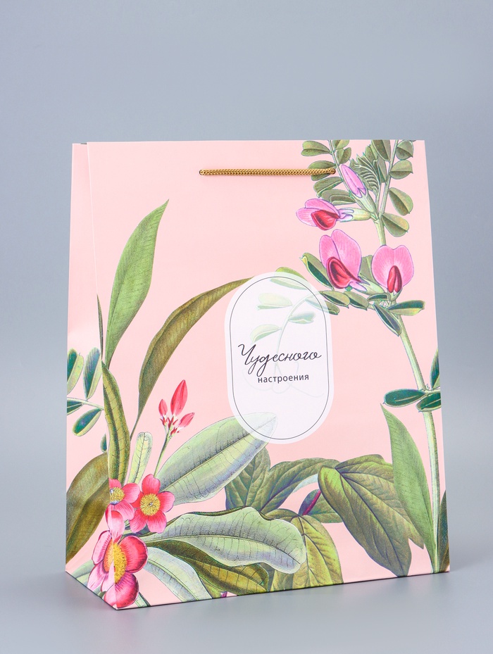 Пакет подарочный ламинированный «Счастья» 26×12×32 см - Фото 1