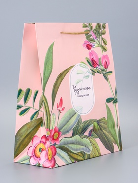 Пакет подарочный ламинированный «Счастья» 26?12?32 см (комплект 2 шт)