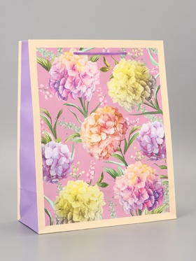 Пакет подарочный ламинированный «Нежность» 26?12?32 см (комплект 2 шт)