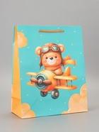 Пакет подарочный ламинированный «Полет» 26?12?32 см (комплект 2 шт) - фото 60174316