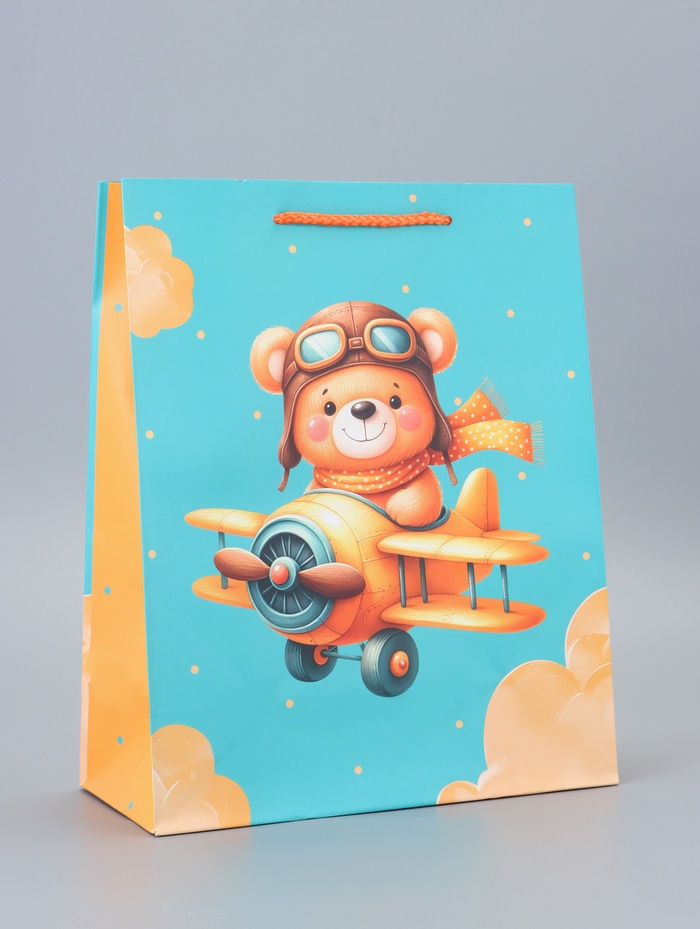 Пакет подарочный ламинированный «Полет» 26×12×32 см - Фото 1