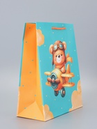 Пакет подарочный ламинированный «Полет» 26×12×32 см - фото 119371791