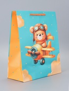 Пакет подарочный ламинированный «Полет» 26×12×32 см - фото 119371792