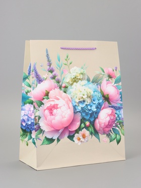 Пакет подарочный ламинированный «Красота и нежность» 26?12?32 см (комплект 2 шт)