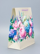 Пакет подарочный ламинированный «Красота и нежность» 26×12×32 см - фото 119371796