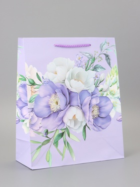 Пакет подарочный ламинированный «Фиолетовая магия» 26?12?32 см (комплект 2 шт)