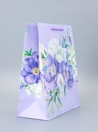 Пакет подарочный ламинированный «Фиолетовая магия» 26×12×32 см - фото 119371801