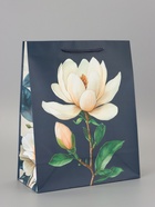 Пакет подарочный ламинированный «Белая магнолия» 26?12?32 см (комплект 2 шт) - фото 60174320