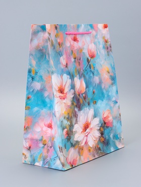 Пакет подарочный ламинированный «Цветочное настроение» 26?12?32 см (комплект 2 шт)