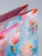 Пакет подарочный ламинированный «Цветочное настроение» 26×12×32 см - фото 119371813