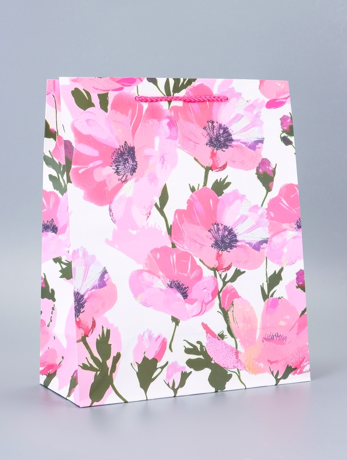 Пакет подарочный ламинированный «Весна» 26×12×32 см - Фото 1
