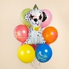 Воздушный шар фольгированный 32" «Далматинец в колпачке» (комплект 2 шт) - фото 60872842