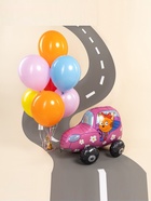 Воздушный шар фольгированный 3D 29" «Три Кота. Карамелька в машине», только под воздух - Фото 3