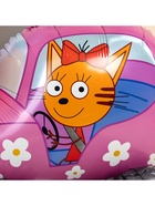 Воздушный шар фольгированный 3D 29" «Три Кота. Карамелька в машине», только под воздух - Фото 4