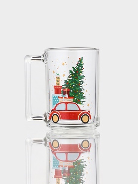 Кружка Luminarc «Рождество», 320 мл, стекло, прозрачная