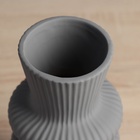 УЦЕНКА Ваза керамика настольная «Курт» d=8 см, 24×11 см, серый 10957292