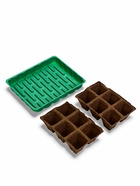 Набор для рассады: торфяная кассета, 12 ячеек по 50 мл, поддон 20×16 см, зелёный, пластик, Экоторф - Фото 3