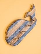 УЦЕНКА Вешалка «Кит» с 4 крючками, дерево 44×2×18 см, цв. синий - Фото 3