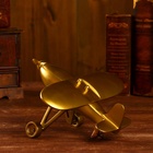 УЦЕНКА Сувенир «Самолёт», 25.4×30.5×16.5 см, алюминий, латунное покрытие 10957311