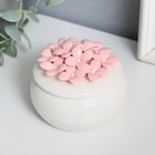 УЦЕНКА Шкатулка керамика «Незабудки» МИКС 9×9×7.5 см 10957315