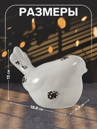 УЦЕНКА Копилка керамика «Серый воробышек» 18.8 11.9×13 см 10957324