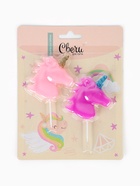 Набор свечей для торта «Волшебный единорог», 5 см, 2 шт. - фото 60872919