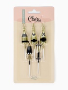 Набор свечей для торта «Шампанское и бокалы», 7 см, 5 шт. - фото 60872925