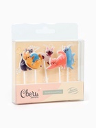 Набор свечей для торта «Милые котята», 3×3.5 + 4 см, 5 шт. - фото 60872931