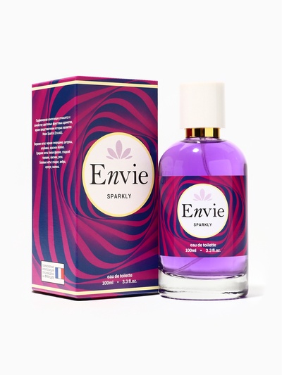 Туалетная вода женская Envie Sparkly, 100 мл, фрезия, сладкий горошек, жасмин, роза