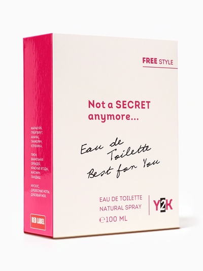Туалетная вода женская Free Style Not a Secret, 100 мл