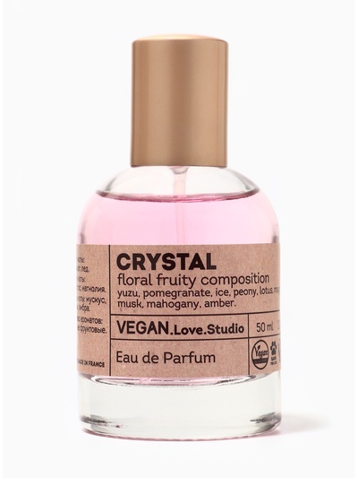 Парфюмерная вода женская Vegan Love Studio Crystal, 50 мл (по мотивам Bright Crystal (Versace)