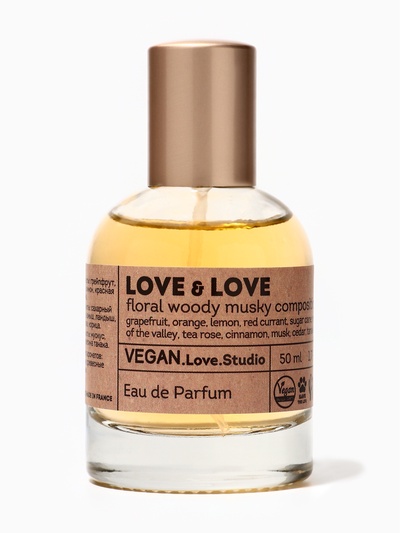Парфюмерная вода женская Vegan Love Studio Love & Love, 50 мл (по мотивам Cheap & Chic I Love Love (Moschino)