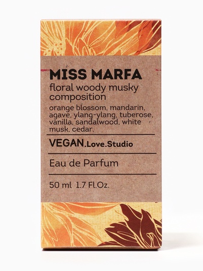 Парфюмерная вода женская Vegan Love Studio Miss Marfa, 50 мл (по мотивам Marfa (Memo Paris)