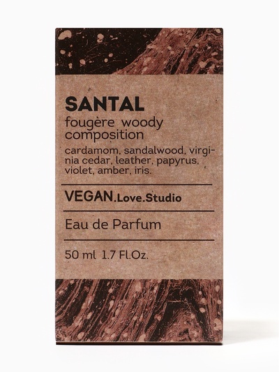 Парфюмерная вода женская Vegan Love Studio Santal, 50 мл (по мотивам Santal 33 (Le Labo)