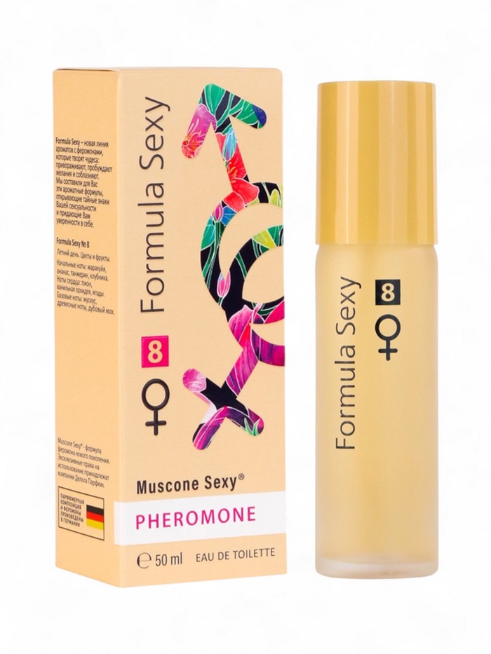 Туалетная вода женская с феромонами FORMULA SEXY №8, 50 мл - Фото 1
