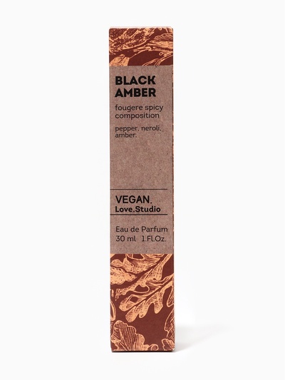 Парфюмерная вода женская Vegan Love Studio Black Amber, 30 мл